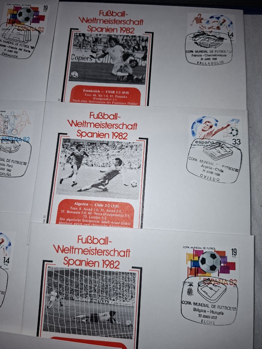 Alle Briefmarken: WM 1982 Tor Briefe  – Gebraucht aus Balgach von SIMEON27 1
