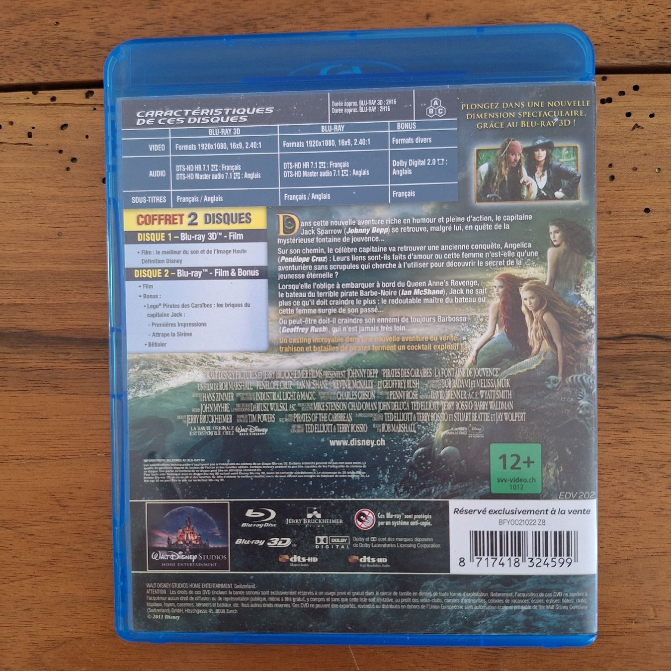 Alle DVDs: Pirates des Caraïbes 4 - Bluray 3D – Gebraucht aus Porrentruy von Ikoss 1