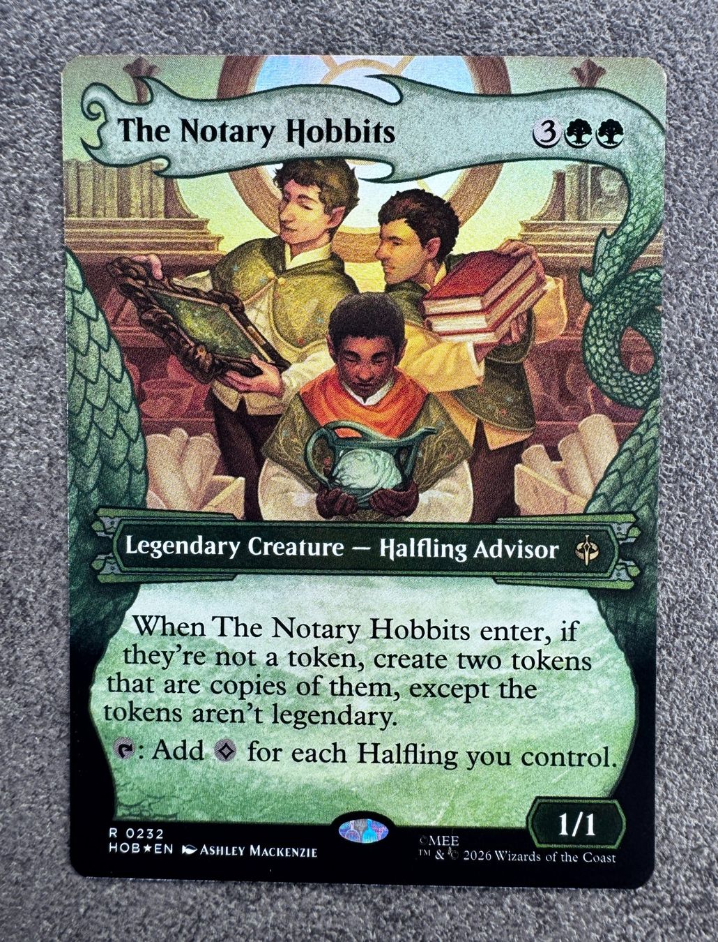Magic The Gathering Carte collezionabili: Foil Dragonframe The Notary Hobbits The Hobbit – Nuovo (secondo la descrizione) da Rechthalten venduto da hosme_be