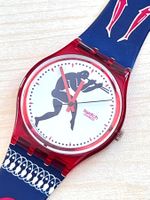 Swatch Uhr - seltene Edition - Guter Zustand - Rot/Blau
