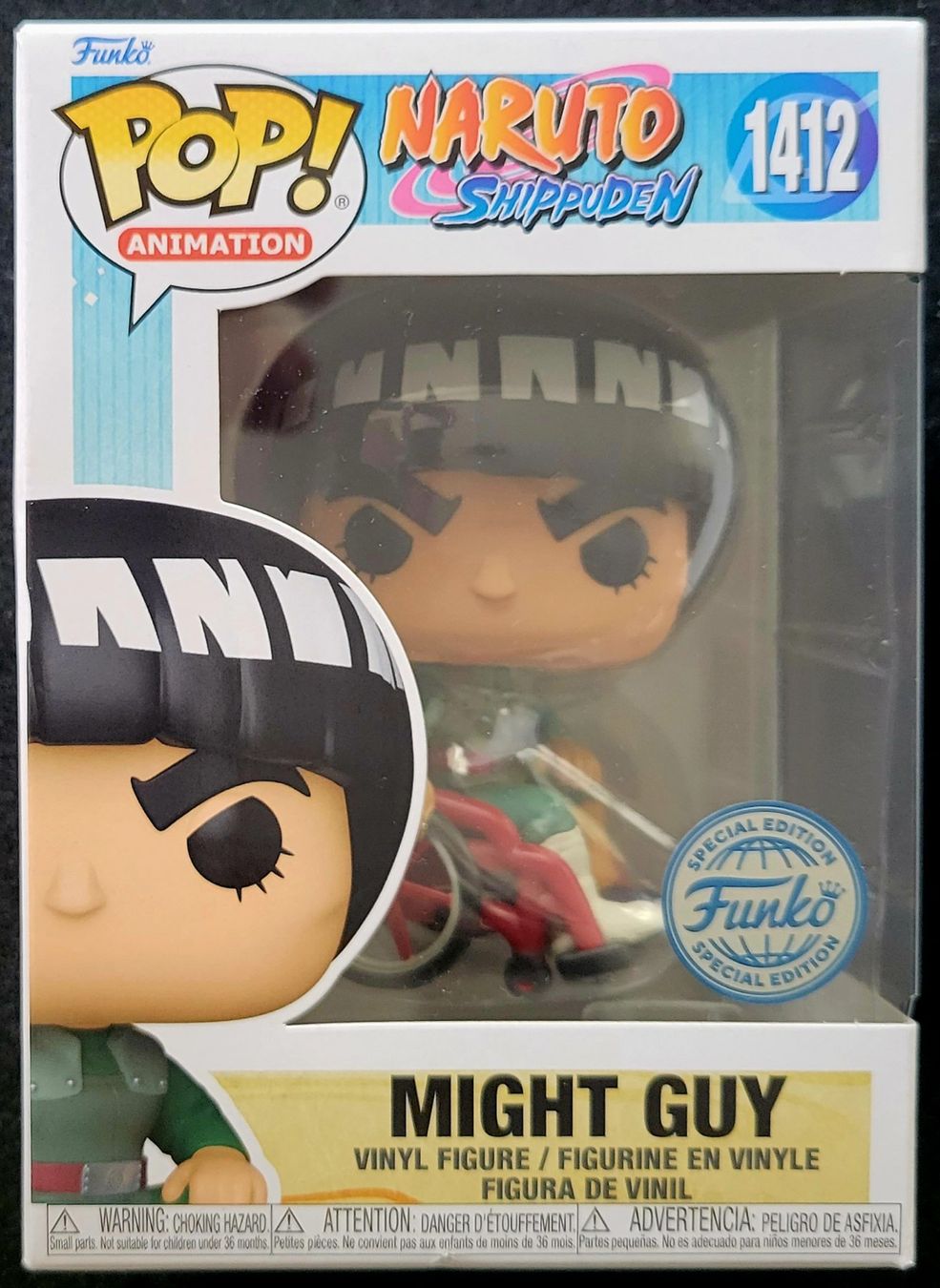 Funko Statuette: Funko Pop Naruto   Might Guy in Wheelchair – Nuovo e nell'imballaggio originale da Montet (Glâne) venduto da KOADA