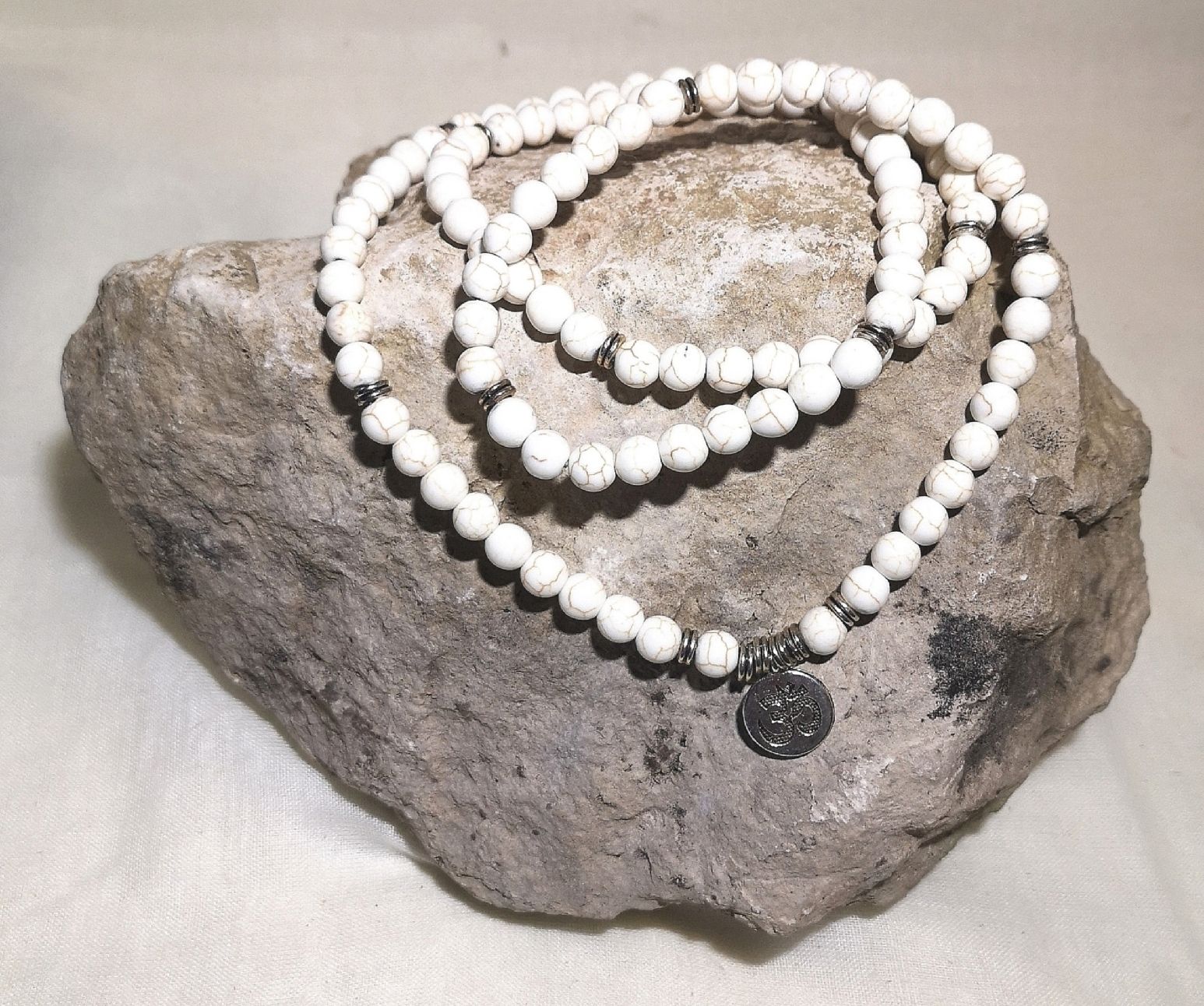 Bracciali & Braccialetti: 108 Mala Pulsera Perlen Armk. - Spendenaktion – Nuovo (secondo la descrizione) da Unterkulm venduto da Nachtigall 2