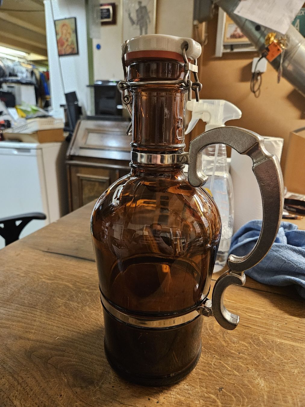 Bicchieri, Caraffe & Bottiglie: Bierflasche "Unser Bier" aus Basel mit Bügel (D) – Usato da Rorschach venduto da TimelessTrading 3