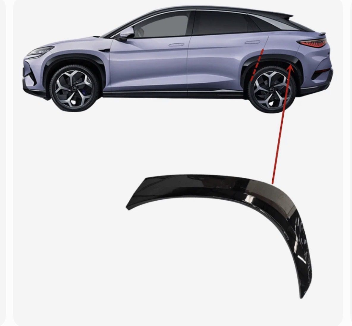 BYD Automobili: BYD Sealion 7 wheel arch cover black – Nuovo e nell'imballaggio originale da Gossau SG venduto da teiger02 4