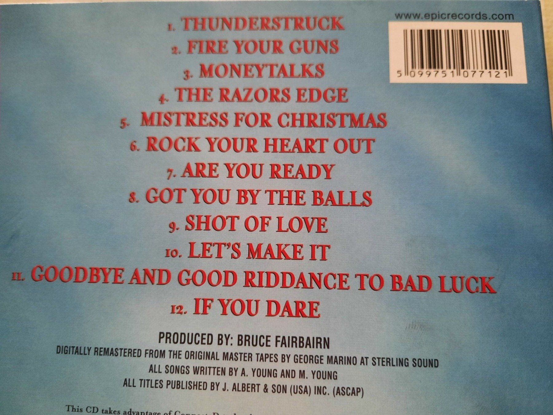 CDs: Cd AC / DC Razors Edge – D'occasion à Pully par  3