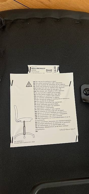 Ikea Sedie: Ikea Millberget Bürostuhl Schwarz – Usato da Luzern venduto da Leuchtenstadt23 4