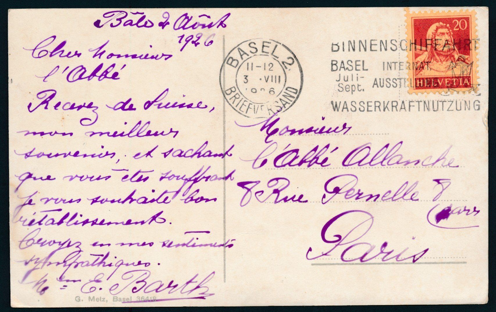 Cartoline postali: AK: Basel, Spalentor – Usato da Bonau venduto da Profila3 1