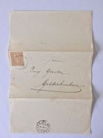 Antike Briefmarke Schweiz sitzende Helvetia 1874
