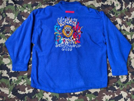 Vintage 90s Fleece Jacket FSC Zurich Coton Lined Sz XL
