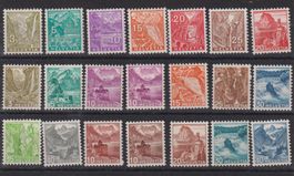 Schweiz: Lot postfrische Marken Landschaftsbilder ab 1934