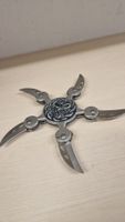 Wurfstern Messer Metall Drachen Motiv klappbar 