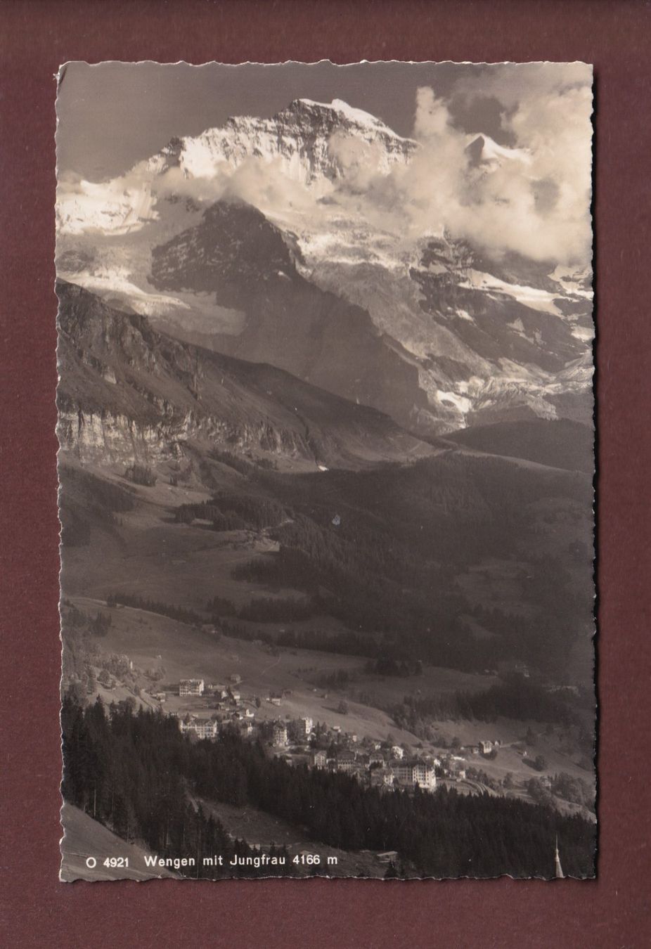 Ansichtskarten: WENGEN - Jungfrau - 1943 – Gebraucht aus Pully von nicecards-shop
