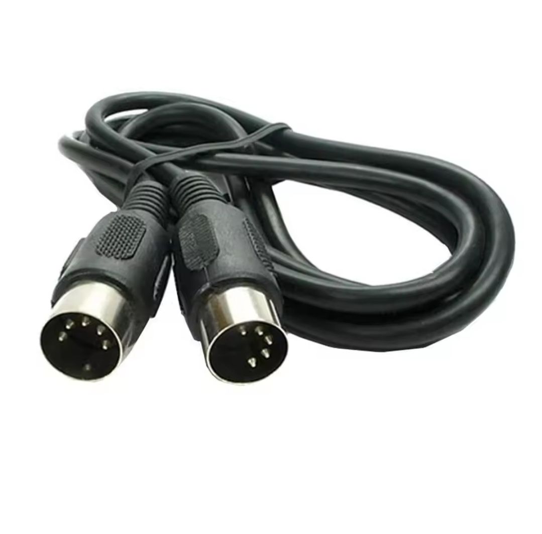 Connecteur Mâle DIN 5 Broches Avec Câble 60mm - Pour Câblage Audio MIDI, Sans Soudure