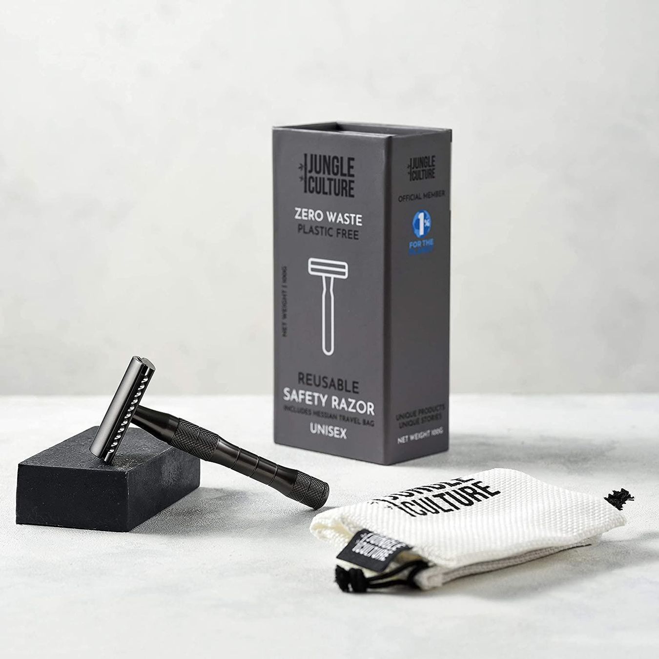 Rasoi & Lamette da barba: Wiederverwendbare Rasierhobel in Metallic Schwarz – Nuovo e nell'imballaggio originale da Walenstadt venduto da Trend-24 2