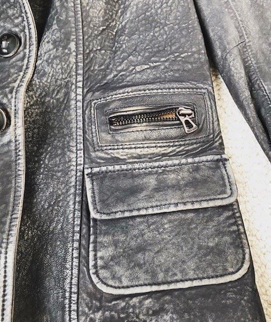 Hugo Boss Jacken: Hugo Boss leather unique blue jacket – Neu (gemäss Beschreibung) aus Dallenwil von ZD2019 1
