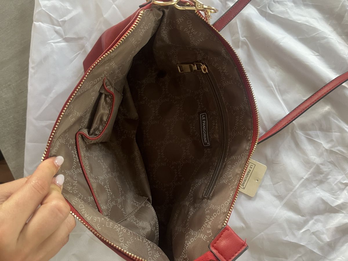 Borse da donna: Borsa Le Pandorine, tartan rosso – Nuovo (secondo la descrizione) da Claro venduto da Gio_ggb23 4