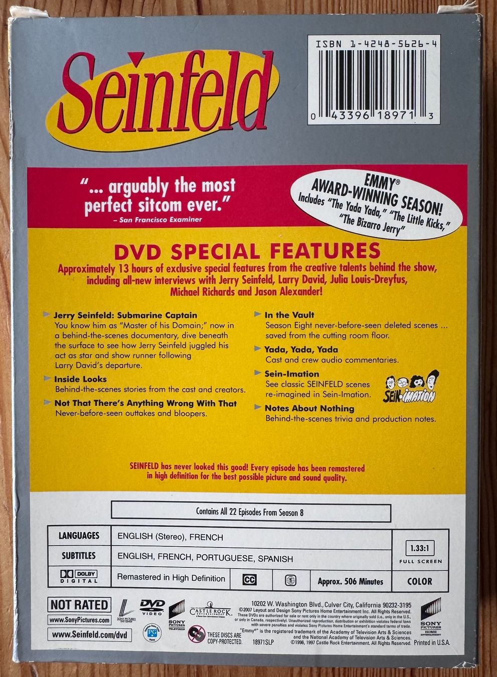 Tutti i DVDs: Seinfeld - Season 8 – Usato da Zürich venduto da recordman01 1