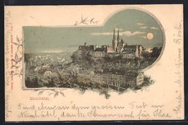 Neuchâtel, Teilansicht mit Kirche bei M