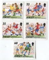 Briefmarken "Fussball". Jersey