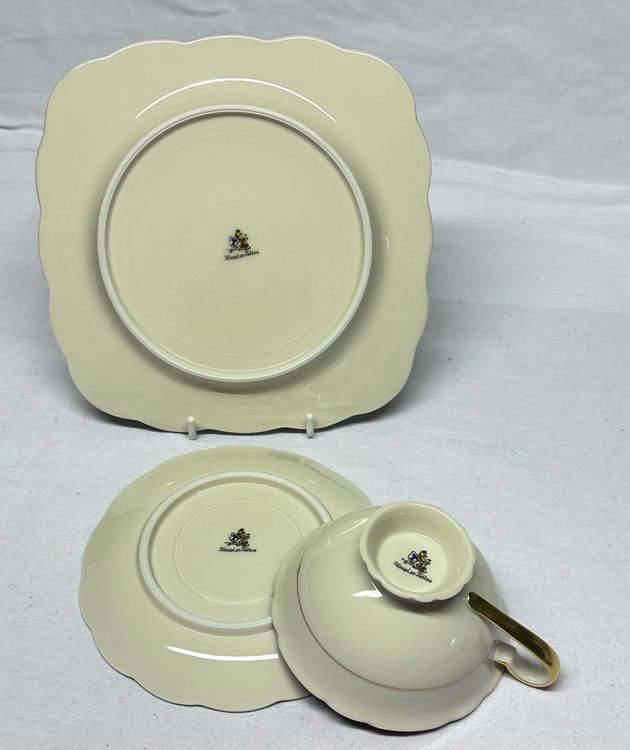 Teeset Kaiserlich, Design Gzhel - 1 Tasse 370 Ml + 1 Untertasse, Traditionelles Russisches Porzellan