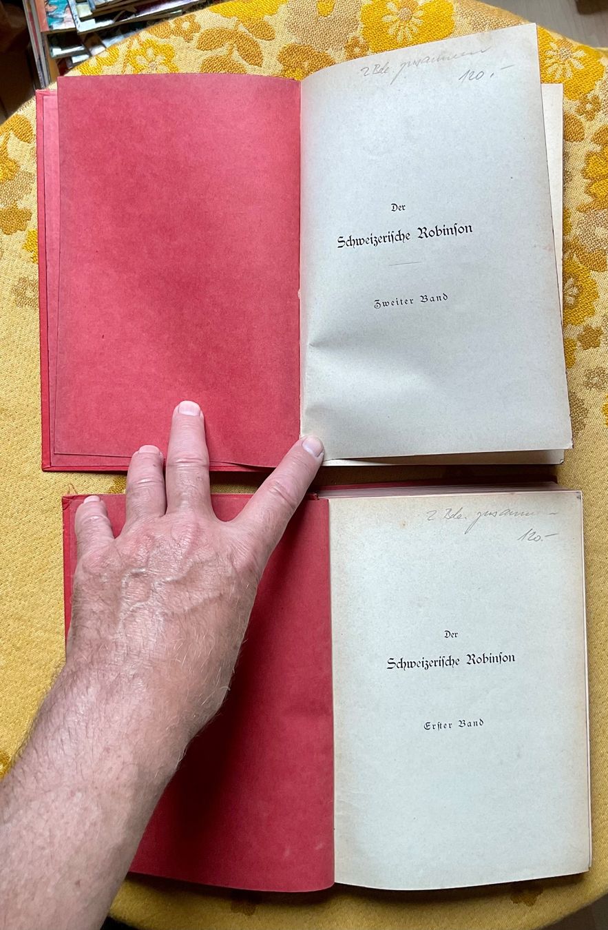 Libri: 2 Bücher Der Schweizerische Robinson von 1895 – Usato da Endingen venduto da nathan05 3