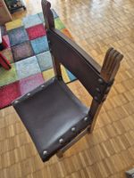 Holz+Leder Stuhl