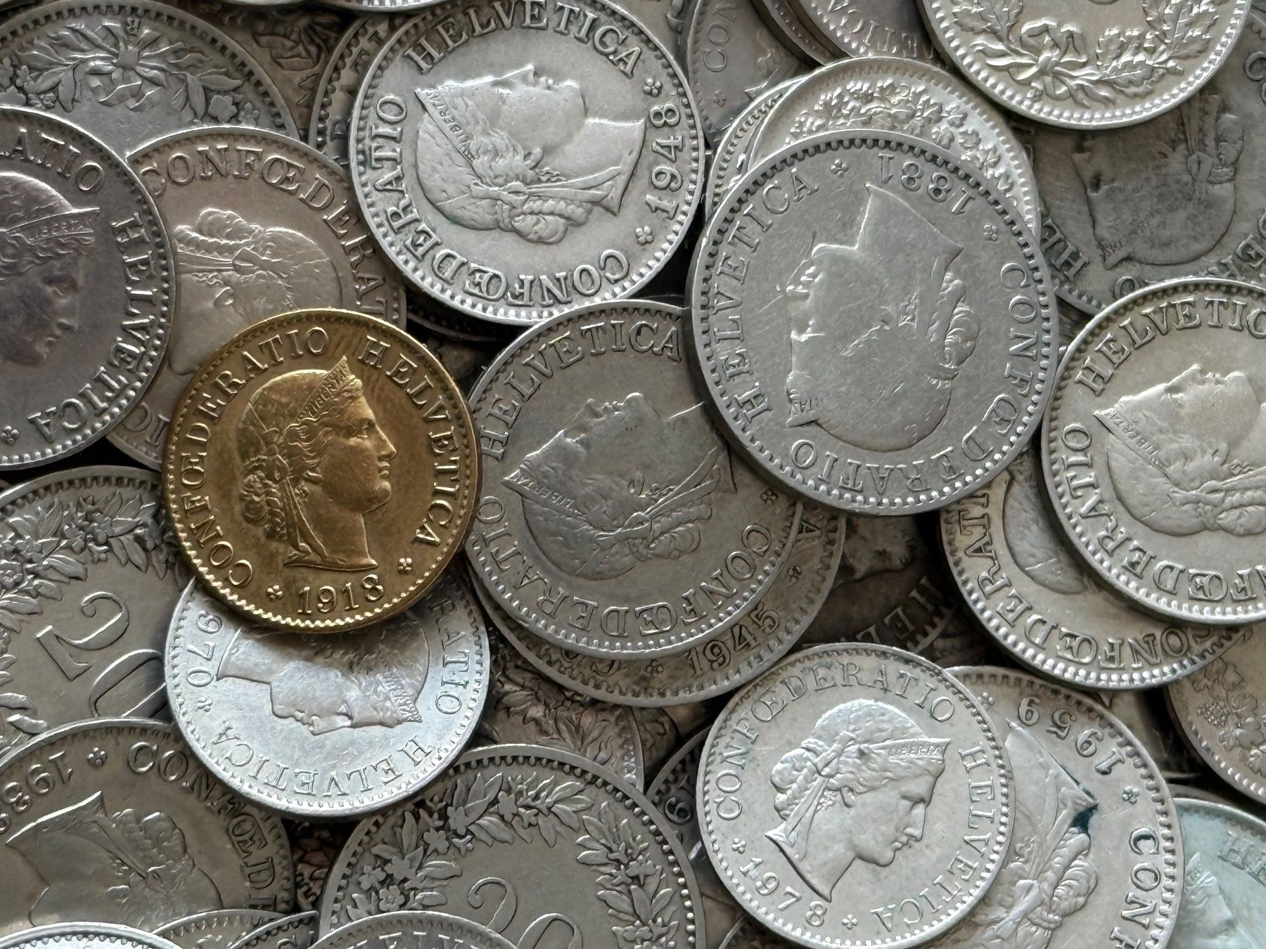 Toutes les monnaies: Über 3kg Schweizer Kleingeld ab 1879 – D'occasion à Hinterkappelen par Numismatik3032 1