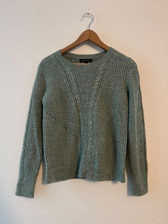 Pull Banana Republic vert clair en maille torsadée taille M