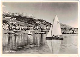 ST.MORITZ (mit der BOOTFAHRT im Sommer) ca. 1945 (GR)