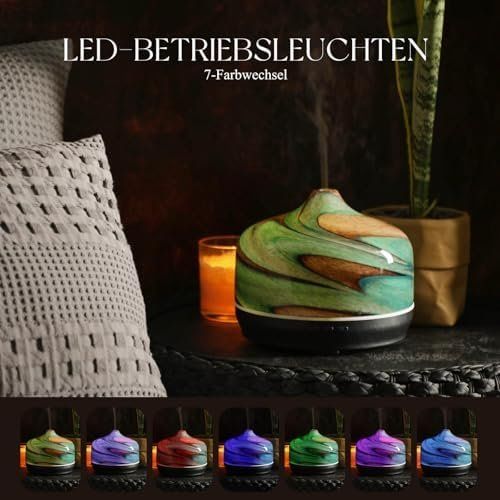 Luftbefeuchter: Diffuser 500ml, Handgeblasen Glas Luftbefeuchter – Neu und originalverpackt aus Hundwil von Stallone6 3