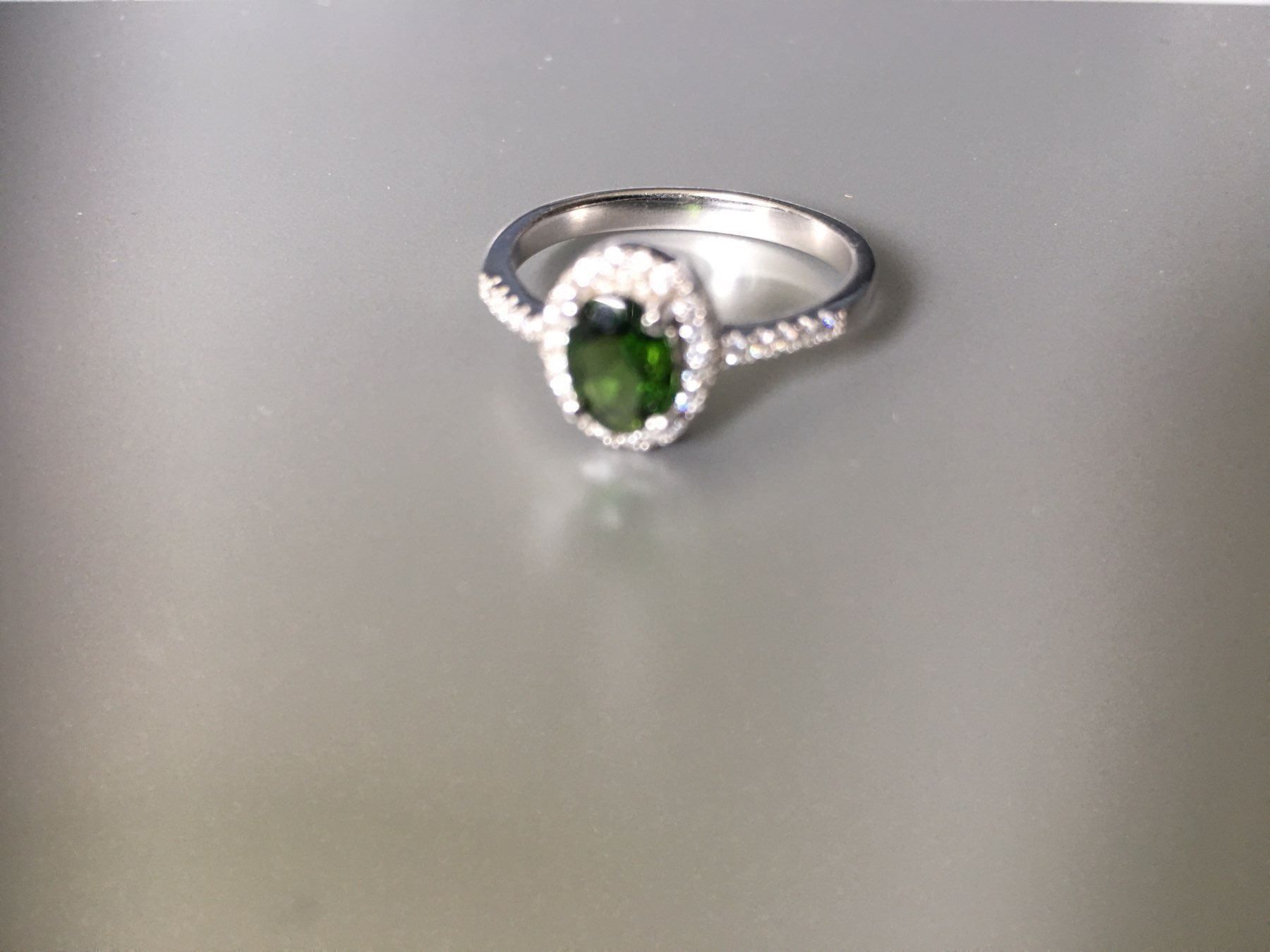 Anelli: Cromium Diopside Silber Ring – Nuovo e nell'imballaggio originale da Oberentfelden venduto da Judyku