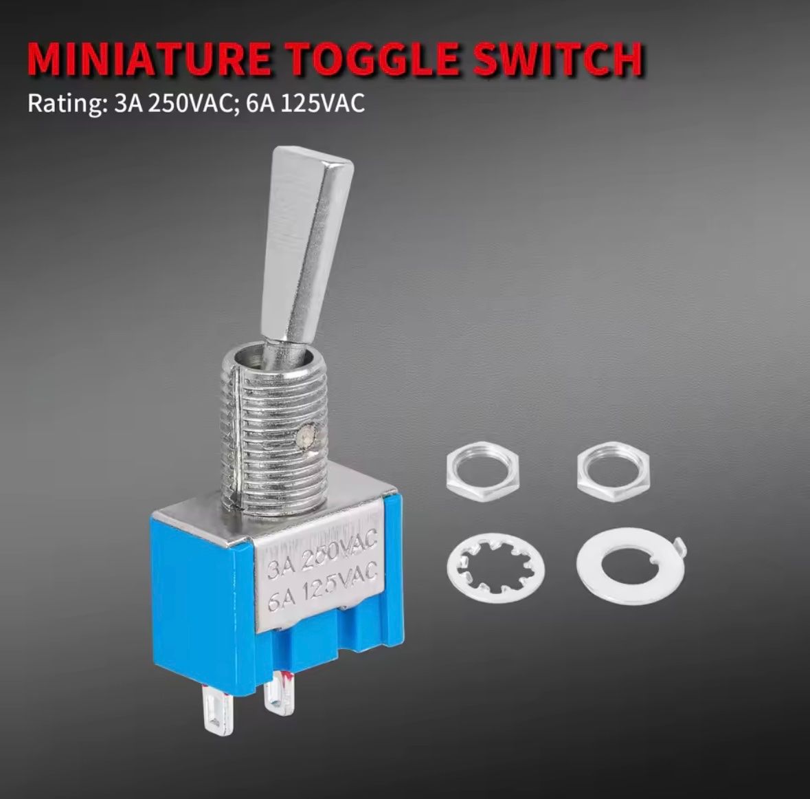 Componenti elettronici: Premium Kippschalter Ein-Aus SPST – Nuovo e nell'imballaggio originale da Luzern venduto da MusikElektronikShop 3