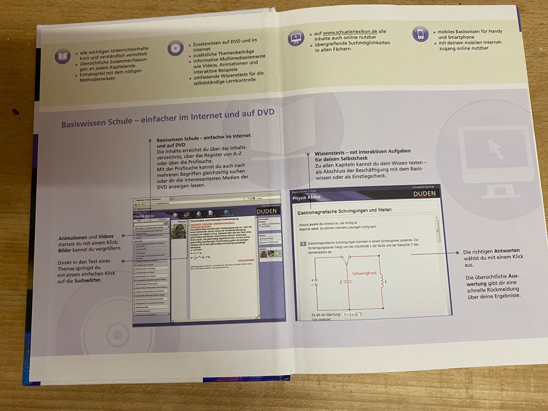 Libri: Fachbuch: Duden Physik Abitur - Basiswissen Schule + DVD-Rom – Usato da Rüschlikon venduto da Emma01 2