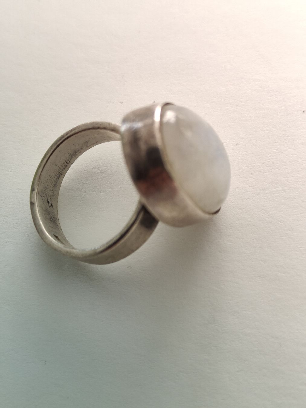Anelli: Silberring mit Mondstein ca.  Gr. 56/17.5 mm – Usato da Degersheim venduto da Kaschmir 1