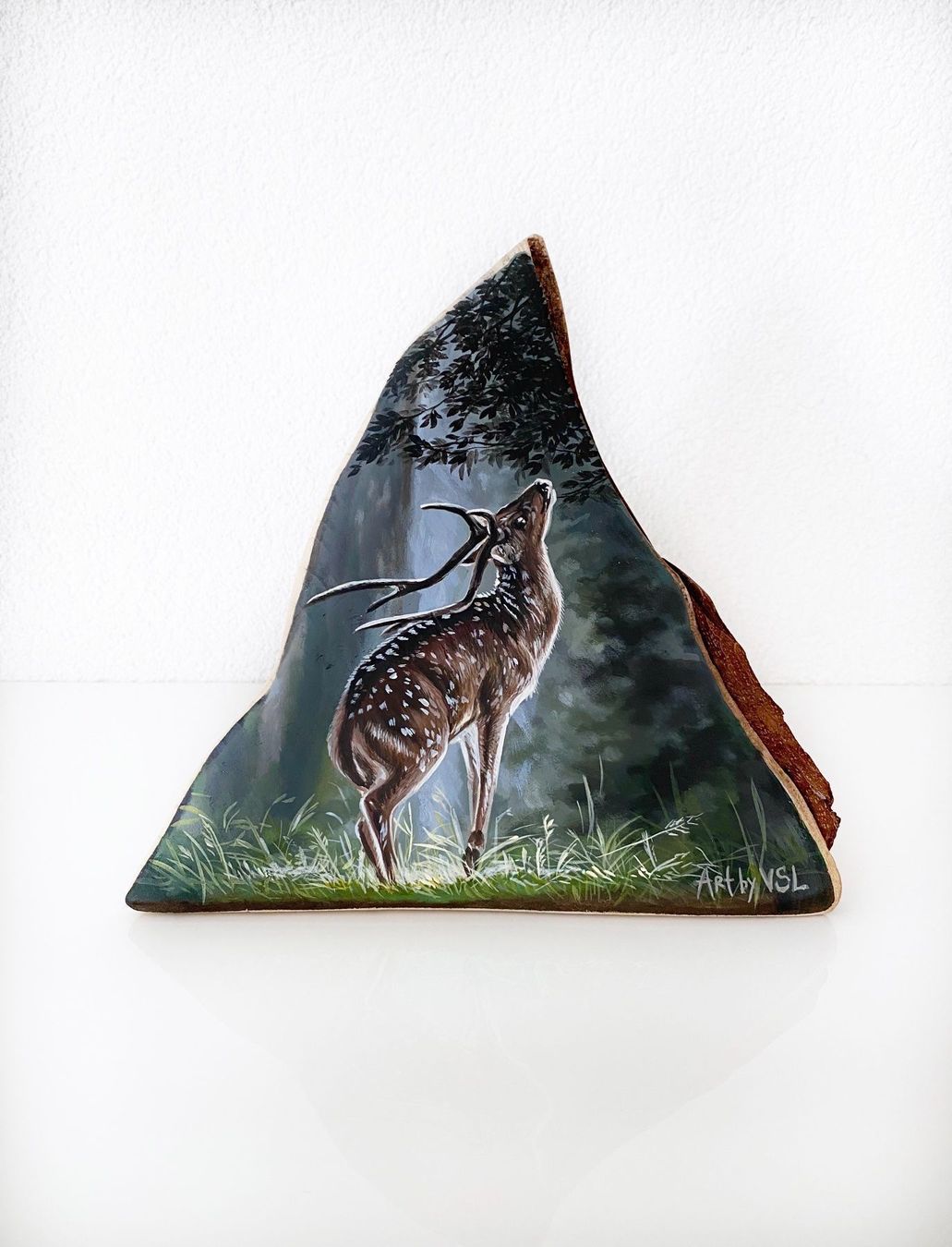 Tutte le decorazioni: Hirsch Malerei auf Holz – Nuovo e nell'imballaggio originale da Niederbipp venduto da Chakala_20