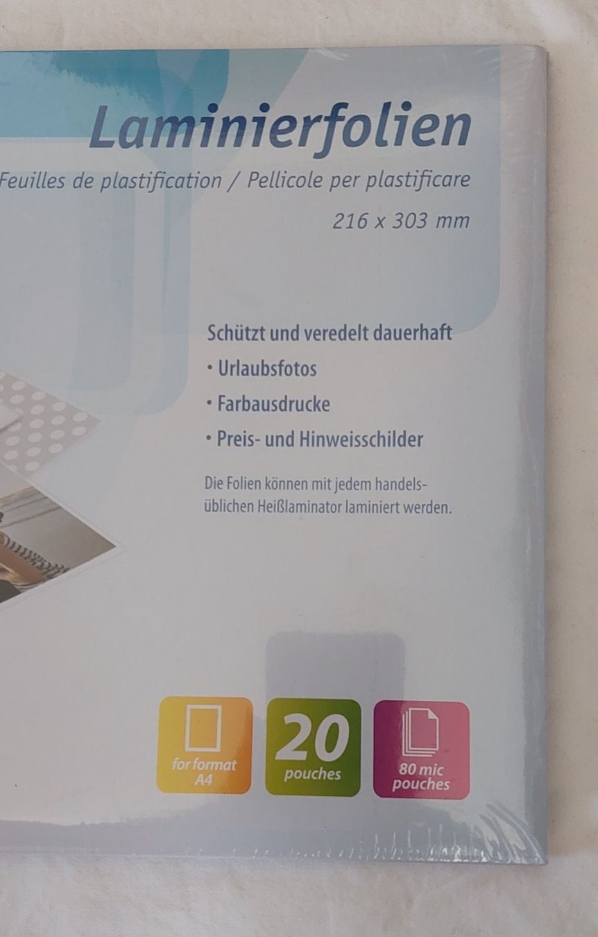 Transparents: 2 Pack Laminierfolien – Neuf avec emballage d'origine à Uitikon Waldegg par Smeragol 2