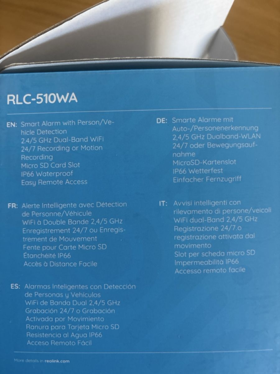 Webcams: Reolink RLC-510WA Kamera – Gebraucht aus Ettingen von Blauenblau 2