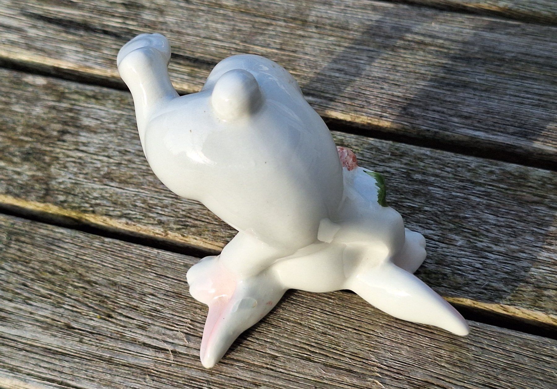 Figuren: Lustiger Keramik Osterhase im Kopfstand – Gebraucht aus Weinfelden von JoeBaer 3