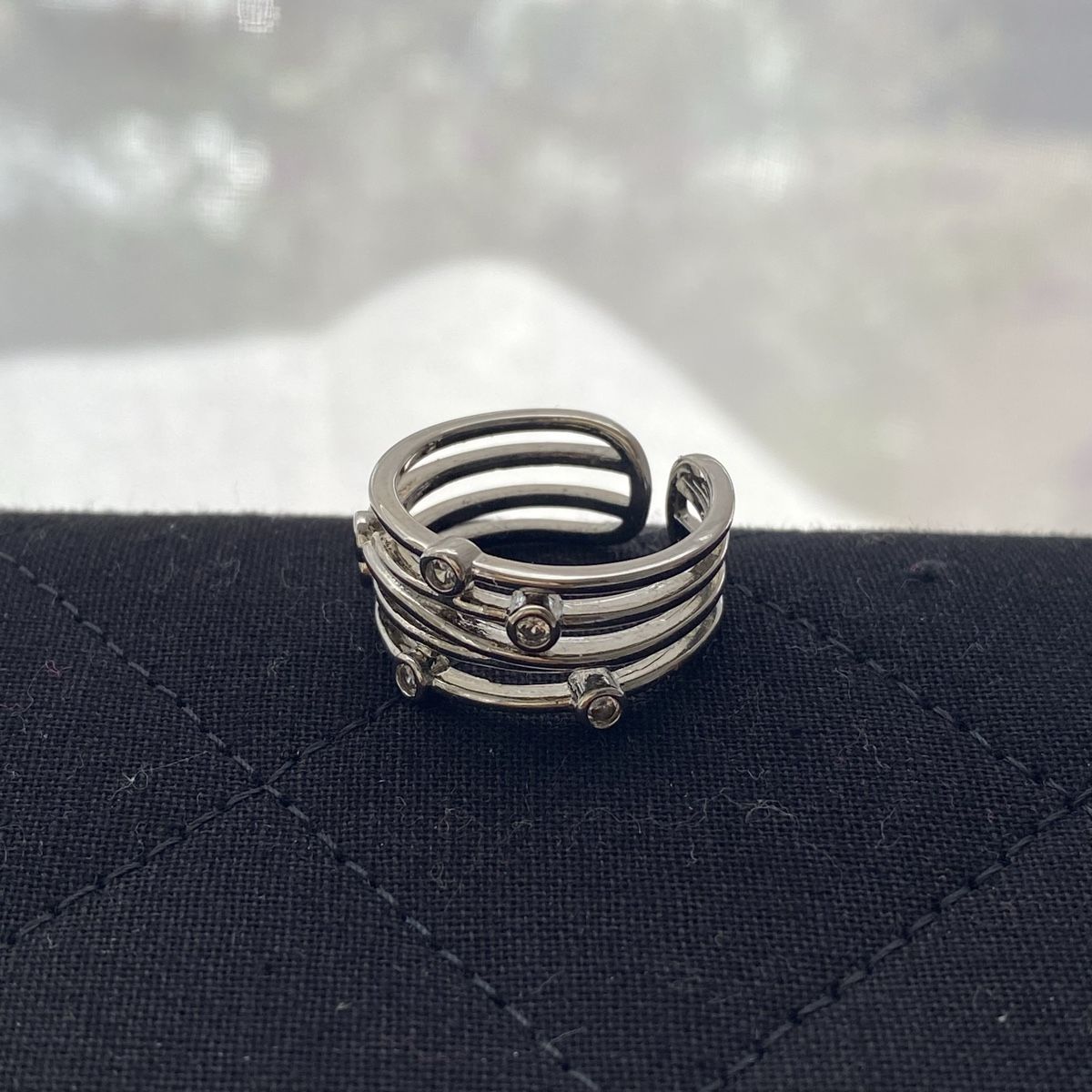 Anelli: Edelstahl Zirkonia Silberne Ring – Nuovo (secondo la descrizione) da Givisiez venduto da dor_xb9k 2