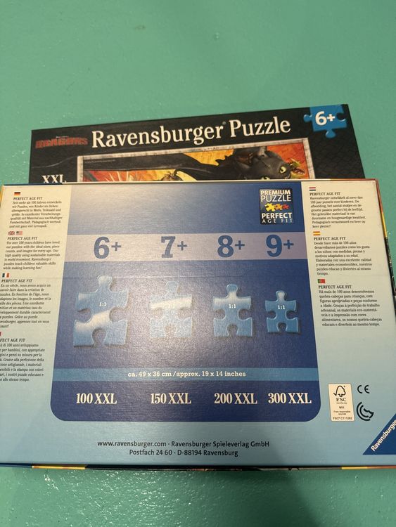 Ravensburger Puzzle: Ravensburger Puzzle 150 & 100 Teile "Drachenzähmen" – Usato da Jegenstorf venduto da Christo0211 1