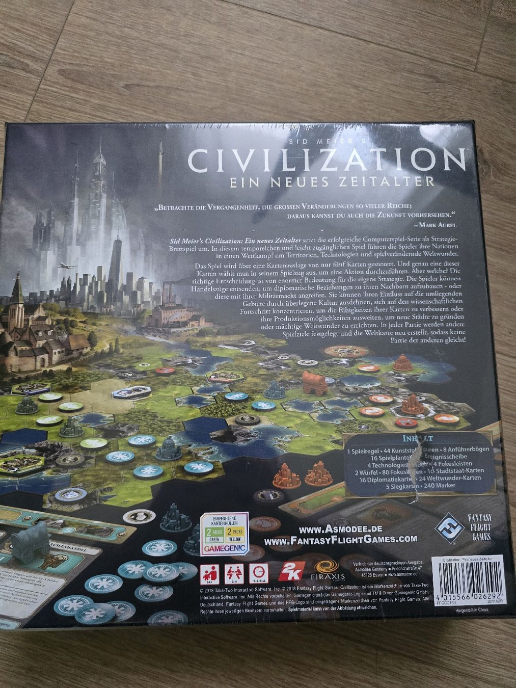 Giochi: Sid Meier's Civilization: Ein neues Zeitalter Brettspiel – Nuovo e nell'imballaggio originale da Knonau venduto da stl_m6rg 1