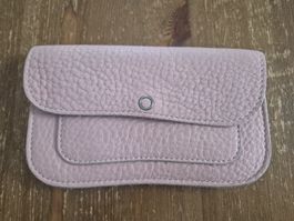 schönes, edles Keecie Leder Portemonnaie, Geldbörse rosa Cat