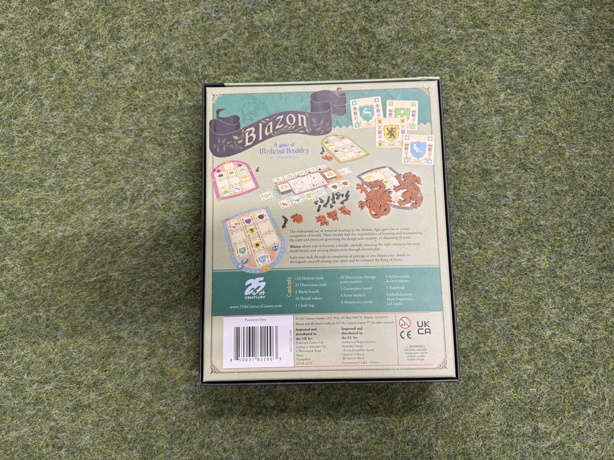Giochi: Blazon Brettspiel - KS Edition – Usato da Zürich venduto da cpthamandeggs 1