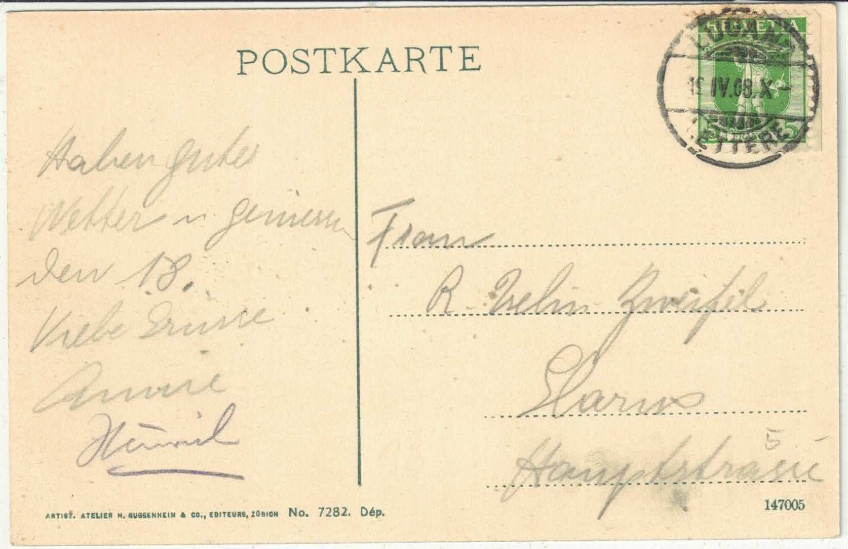 Cartoline postali: Bissone et Monte Generoso – Usato da Ettingen venduto da Kartenplanet 1