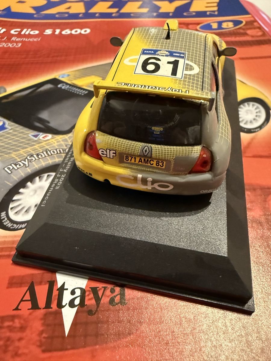 Renault Modellini d'auto: Renault Clio S1600. 2003. 1/43 – Usato da Versoix venduto da Jeannot57 2