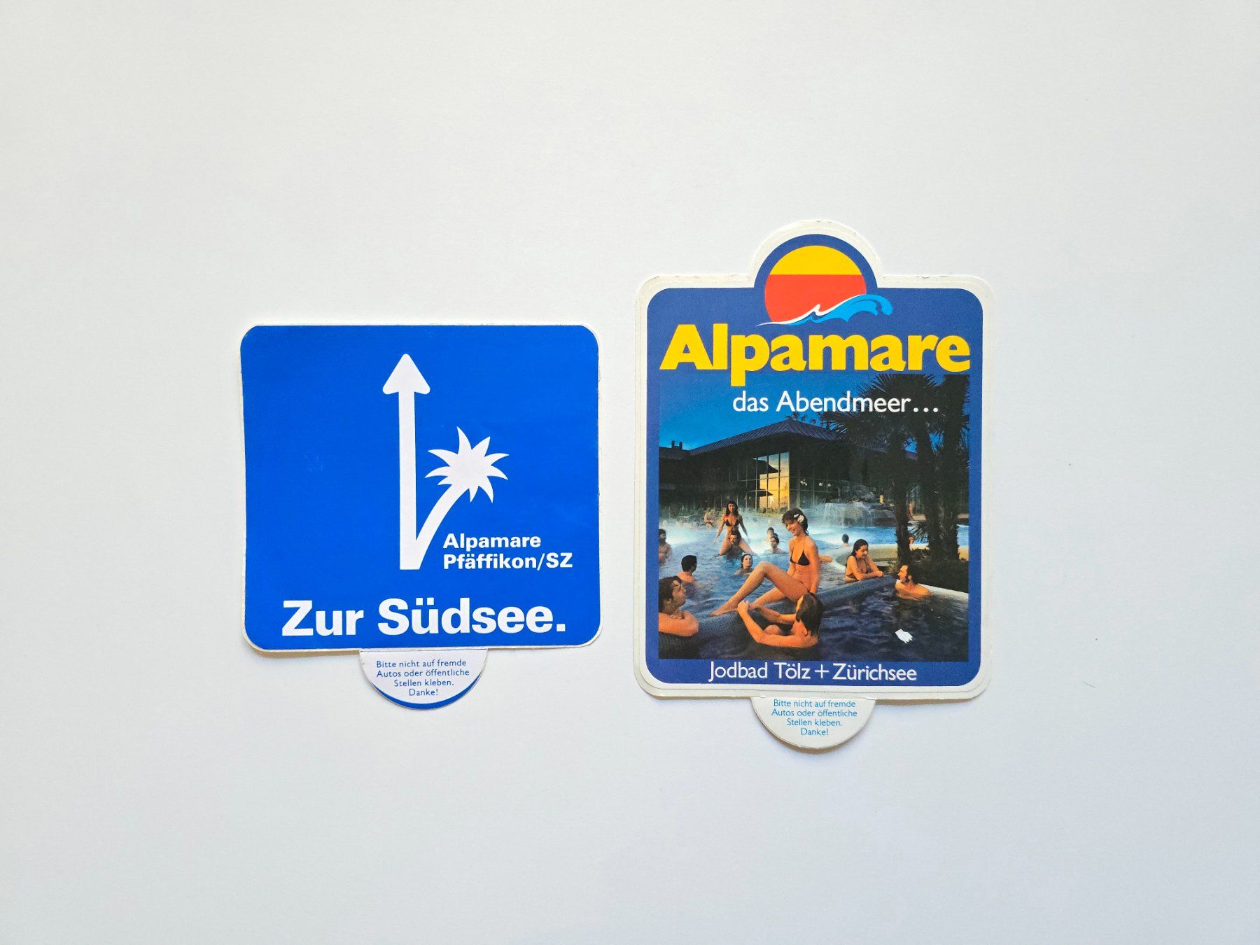 Sticker: 2 alte Alpamare Sticker / Aufkleber – Usato da Dättlikon venduto da Wundertuete_
