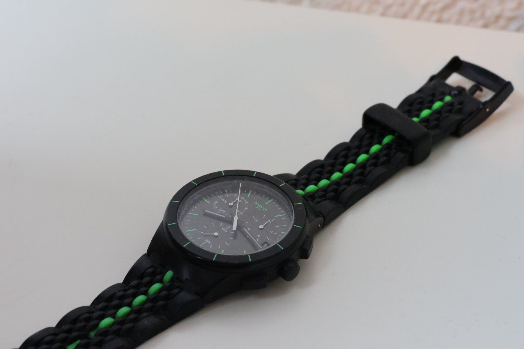 Swatch Orologi: Swatch Armbanduhr mit Datum und Stoppuhr – Usato da Arbon venduto da Flex66