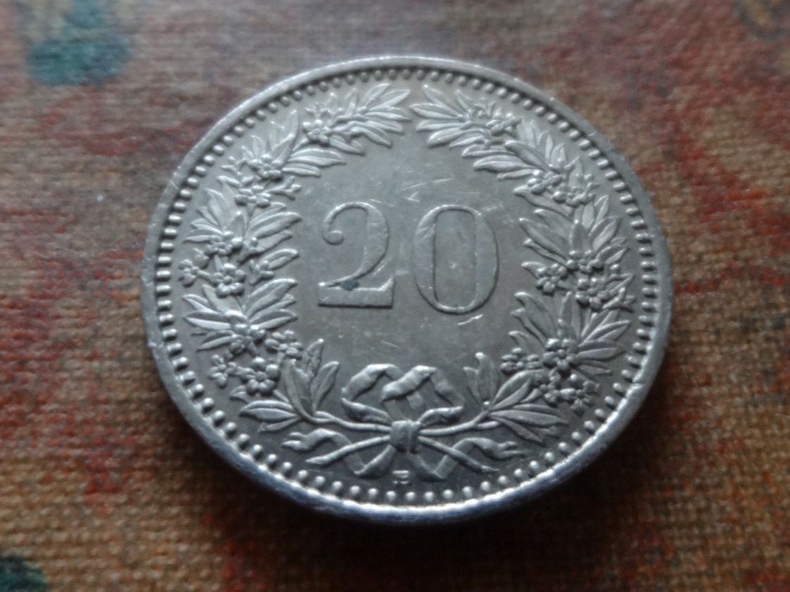 Alle Münzen: 20 Rp. 2004 – Gebraucht aus Romanel-sur-Lausanne von Swift13 1