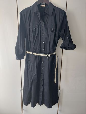 Elegantes Hemdblusenkleid von Apriori schwarz Grösse 44