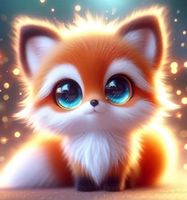 Diamond Painting: kleiner Fuchs  20x20cm